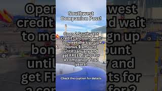 Southwest Companion Pass pointsandmiles readytotravel milesandpoints traveltips traveloften [upl. by Edas]