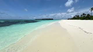 Beach Walk  Hurawalhi Resort Maldives [upl. by Bartolome381]