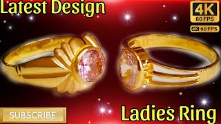 Ladies Ring Design  How To Make Gold Ring Making  Gold Ring Making process art jewellery gold [upl. by Airamat]