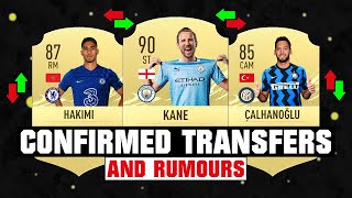 FIFA 22  NEW CONFIRMED TRANSFERS amp RUMOURS 🤪🔥 ft Kane Hakimi Calhanoglu etc [upl. by Iphagenia]