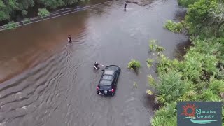 Tropical Storm Debby brings dangerous flooding to South Carolina Georgia and Florida [upl. by Ihcalam]