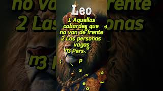 4 Cosas que ODIA LEO ♌ leo signosdelzodiaco horoscopo [upl. by Bogey]