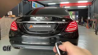 Mercedes Benz C200 Saloon（W205   Custom Full set A Performance Exhaust Valve System [upl. by Lorinda]