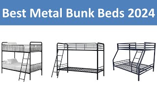 Top 10 Best Metal Bunk Beds in 2024 [upl. by Lahcim]