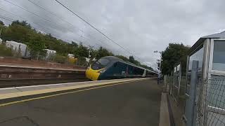 Pendolino train passing Carluke at 1435 on 13th Sept 2024 in VR180 [upl. by Edda]