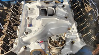 1965 Ford F100 352 FE Edelbrock Intake Install [upl. by Blayne]