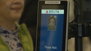 Delta airlines testing out facial recognition program [upl. by Artema]