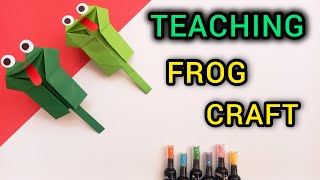 how to make frog craft  origami [upl. by Aurore459]