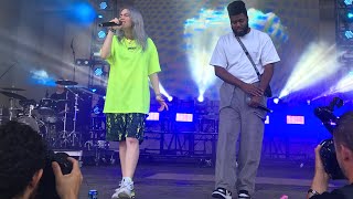 billie eilish  lovely with khalid  lollapalooza 2018 [upl. by Esirec]