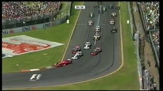 Albert Park 2007 GP Startti ja ensimmäinen kierros MTV3 [upl. by Adlen615]