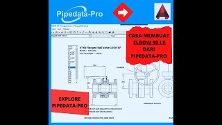 cara membuat elbow 90 di autocad II Refer to Pipe Data Pro Version 80 [upl. by Lerud]