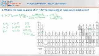 Chemistry Practice Problems Mole Calculations [upl. by Thomajan]