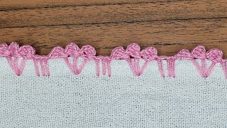 Orilla de una sola Vuelta  Para Servilletas a Crochet [upl. by Fennelly]