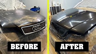 What to Do If the Clear Coat and Paint Are Peeling on the Hood Repainting the Hood at Garage Diy [upl. by Assyral463]