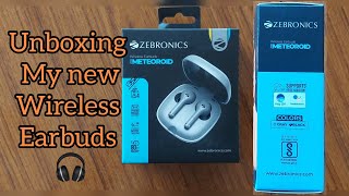 Unboxing new best wireless Earbuds 🎧👍 Unboxing zebronics Earbuds best unboxingvideo myvlog [upl. by Anyl]