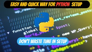 Easy Steps to Setup Python with VScode  Get started in python [upl. by Sadnalor]