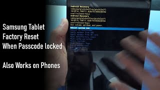 Method 1 Samsung Tablet Factory Reset for forgotten password [upl. by Arakaj]