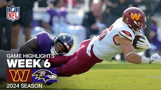 Washington Commanders vs Baltimore Ravens Game Highlights  NFL 2024 Season Week 6 [upl. by Eitisahc]