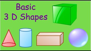 3D shapes  Solid figures  Solid shapes  Learn about 3D shapes  Basic Shapes  grade 1  class1 [upl. by Yelsiap852]