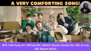 Baby Army 1st Reaction To BTS Life Goes On Official MV Sketch Shoot Forest Ver MV amp Live [upl. by Adnam]