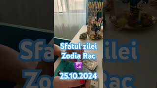 Sfatul zileizodia Rac ♋️ cariera tarot horoscop zodie dragoste [upl. by Amorette295]