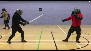 Katana vs Rapier Sparring  Burak vs Nick [upl. by Hermina]