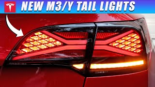 NEW Tail Lights Upgrade XTreme For Tesla Model 3Y  Accessory Guide 2022 [upl. by Acirahs583]