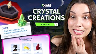 The new pack looks awesome 💎 The Sims 4 Crystal Creations [upl. by Lontson]