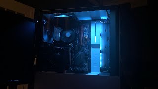 NZXT H510i Build Vertical GPU mount [upl. by Yneffit]