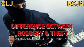 CLJ  DIFFERENCE BETWEEN THEFT amp ROBBERY [upl. by Oicnecserc385]