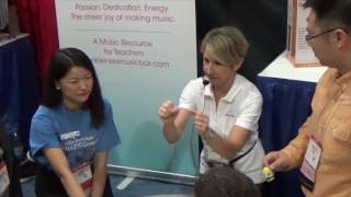 Preschool Music at NAEYC with lynn Kleiner and the Bumble Bee Beat [upl. by Aned]