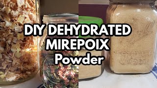 DIY DEHYDRATE MIREPOIX AND MAKE MIREPOIX POWDER VIDEO RESPONSE TO THE PURPOSEFUL PANTRY [upl. by Conlen143]