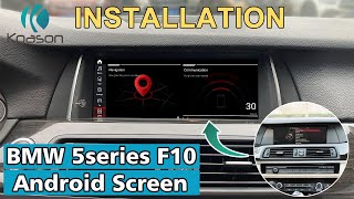 Koason 1025inch Display Apple CarPlay BMW F10 F11 Android Screen Installation Guide [upl. by Rogers473]