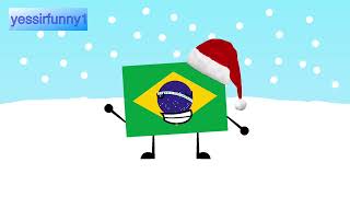 Jingle Bell Animation Brazil Flag [upl. by Goles]