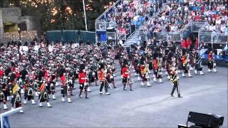 Edinburgh Military Tattoo 2012  Massed Pipes and Drums 1 of 3 [upl. by Ahsuas]