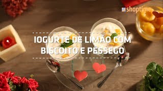 IOGURTE DE LIMÃO COM BISCOITO E PÊSSEGO [upl. by Aleek]