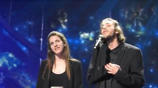 Salvador Sobral  Amar Pelos Dois Portugal LIVE Final inside Arena encore [upl. by Nirb203]