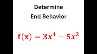 Use the Leading Coefficient Test to Determine the End Behavior [upl. by Reklaw220]