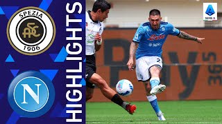 Spezia 03 Napoli  Emphatic away win for Napoli  Serie A 202122 [upl. by Eipper]