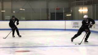 Puck Support for Defensemen Part 2  DtoD Reverse Passing amp Puck Support [upl. by Hinman151]