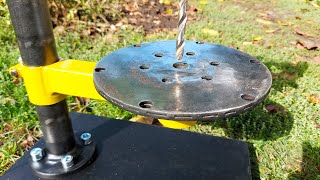 Amazing Electric Drill Stand Drilling Machine from a Hand Drill [upl. by Enilreug183]