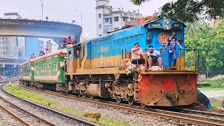 Mohanganj Express Passing Through under Khilgaon Flyover  Dhaka to Mohanganj Netrokona  PTinka [upl. by Denver550]