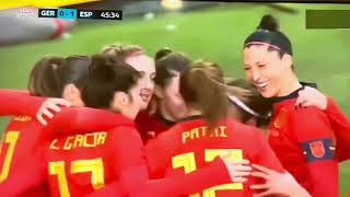 Germany vs Spain  highlights football women’s [upl. by Suehtomit389]