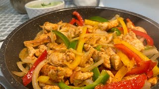 Easy Chicken Fajitas Recipe [upl. by Meikah]