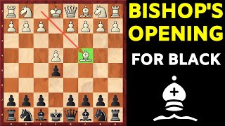 How to Play Against the Bishops Opening as Black TRAPS Included [upl. by Emolas]