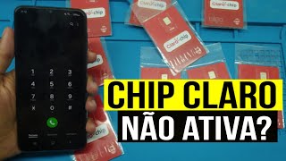 COMO CADASTRAR O CHIP DA CLARO QUE NÃO ATIVA SMS DA CLARO NÃO CHEGA NO CELULAR [upl. by Zobkiw]