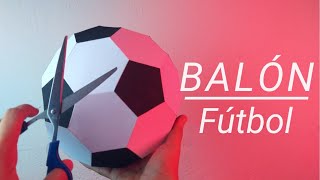 Cómo hacer un Balón de Fútbol de Papel  Momuscraft [upl. by Cesare]