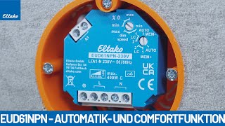 EUD61 Automatik und Comfortfunktion einstellen  Quick Tutorial [upl. by Willard]