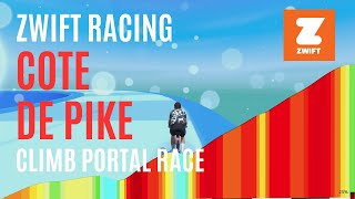 Zwift Racing  Climb Portal Race  Cote de Pike [upl. by Morehouse]