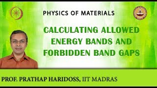 Calculating Allowed Energy Bands and Forbidden Band Gaps [upl. by Brooke]